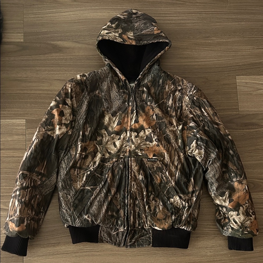 Mens vintage wolf mountain hunting wear jacket size medium